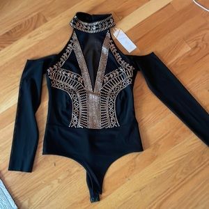 Brand new Wow Couture sheer top body